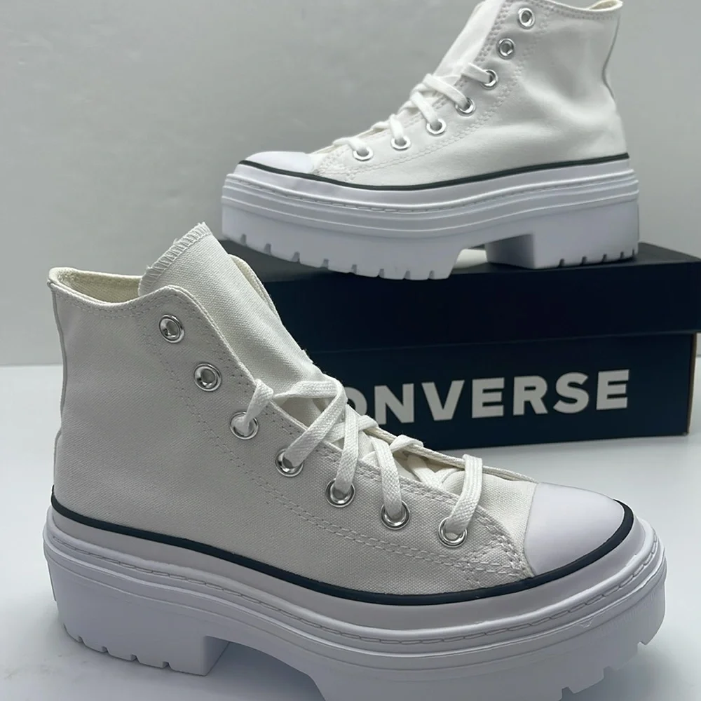 Converse WMNS High-Top Platform Sneakers A10364C CTAS LUGGED HEEL HI WHITE/BLACK